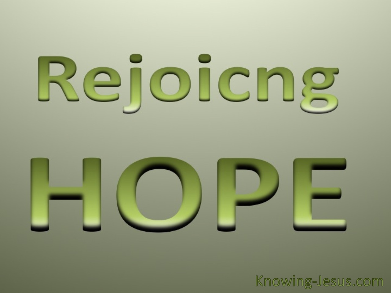 Rejoicing Hope (devotional) (green)